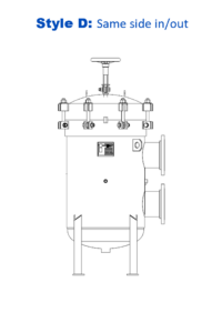 Bag Filter Housing Same Side In - Side Out